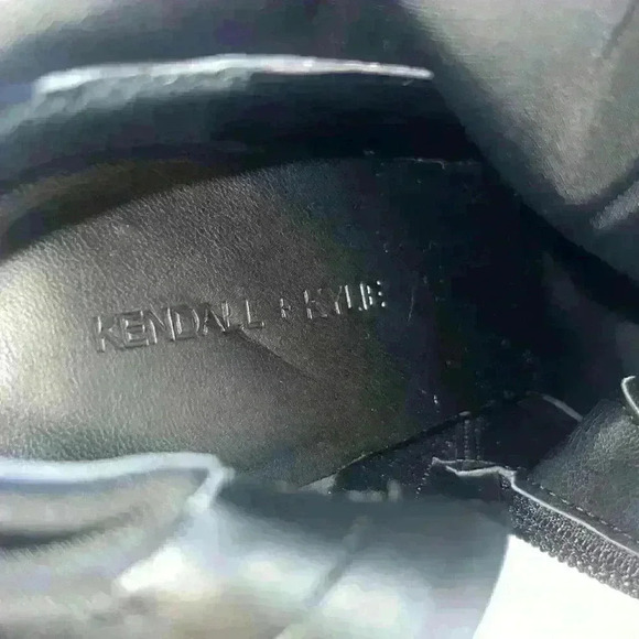 Kendall and Kylie Hailey Satin Black Mid-Calf Boots Size 9 Women's - Picture 9 of 11